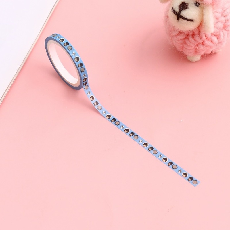 Cuộn Băng Keo 0.5cm Họa Tiết Hoạt Hình Demon Slayer Nhiều Màu Sắc DIY Kích Thước 0.5cm