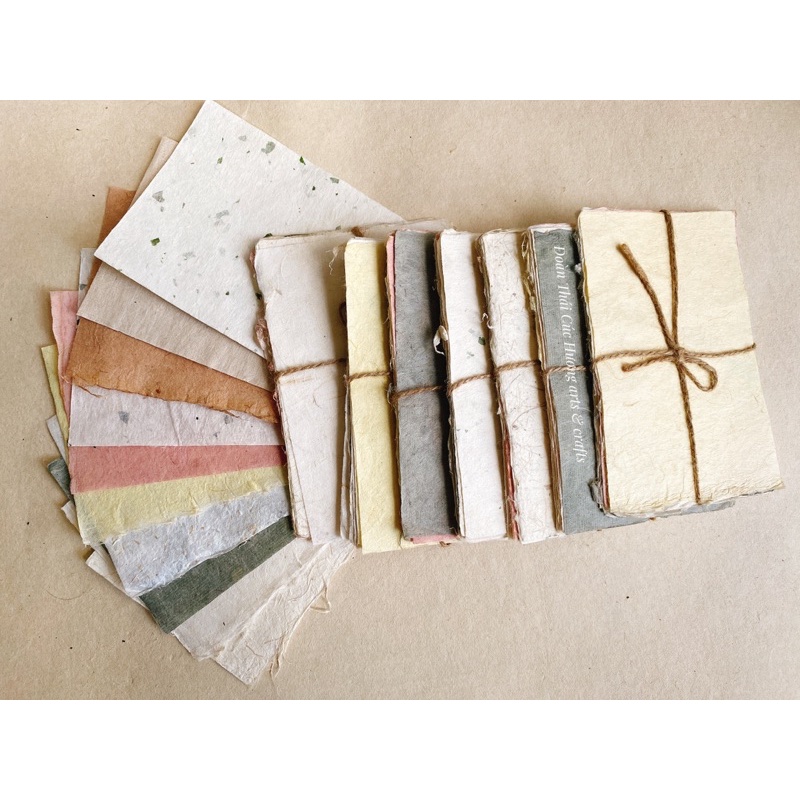 10 tờ giấy dướng làm journal, handmade-giấy cổ truyền Việt Nam