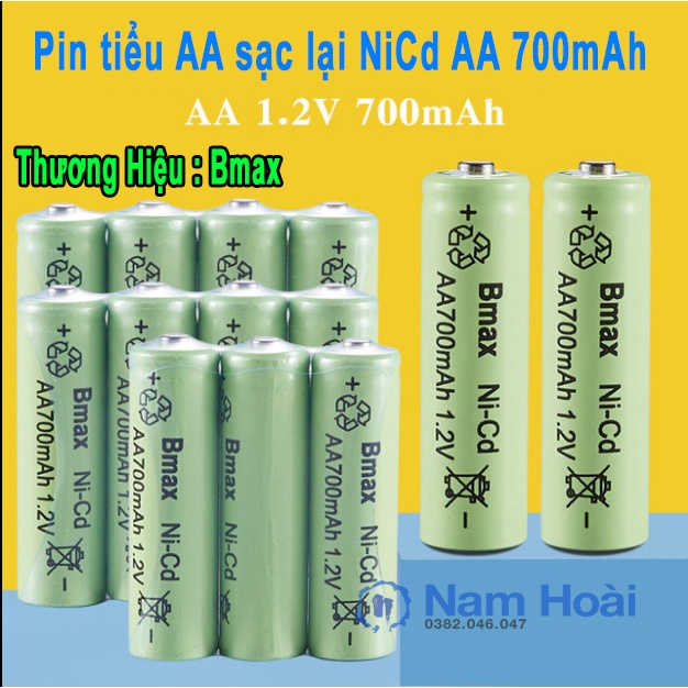Pin sạc BMAX AA/AAA Ni-(CD)MH 700 mAh 1,2V