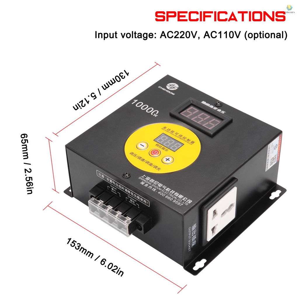 Bộ Điều Chỉnh Điện Áp 10000W Nhỏ Gọn Tiện Dụng Cho Gia Đình