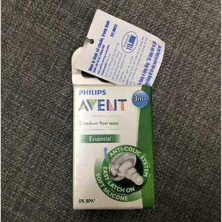 Set 2 núm ty bình Avent (dùng được cho Medela và Pigeon)