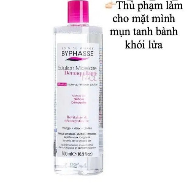 [HOT SALE] ❣️Nước Tẩy Trang Byphasse❣️ Không Cồn Dành Cho Mọi Loại Da 500ml | BigBuy360 - bigbuy360.vn