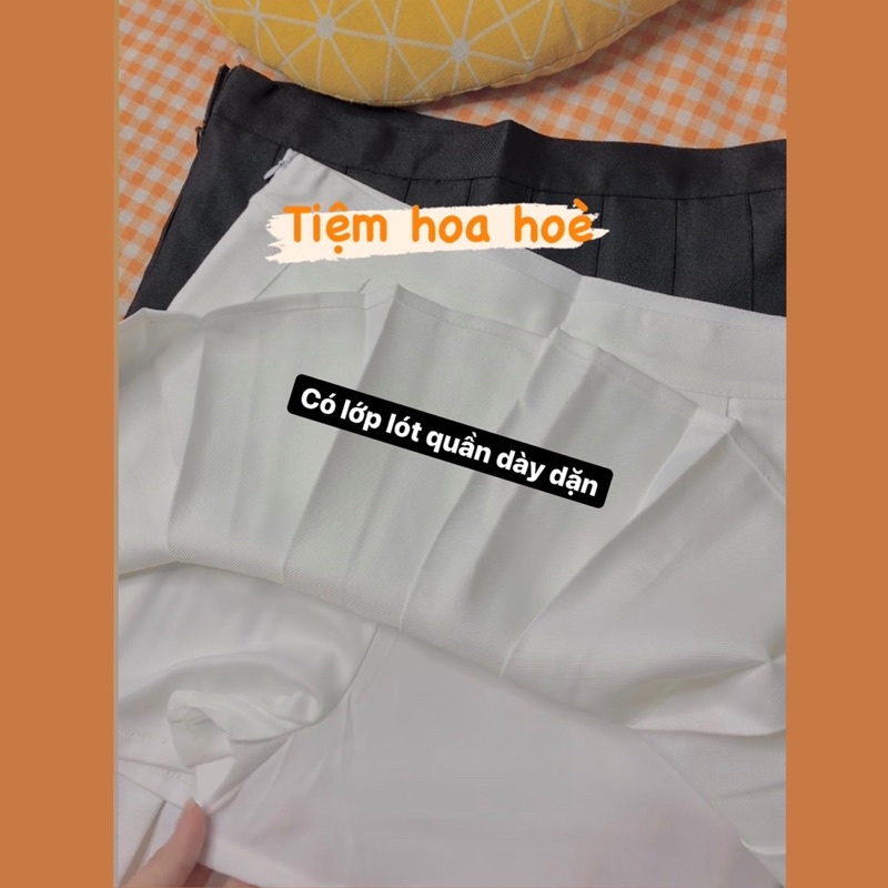 Chân váy tennis phong cách Hàn Quốc ( Tiệm hoa hoè ) | BigBuy360 - bigbuy360.vn