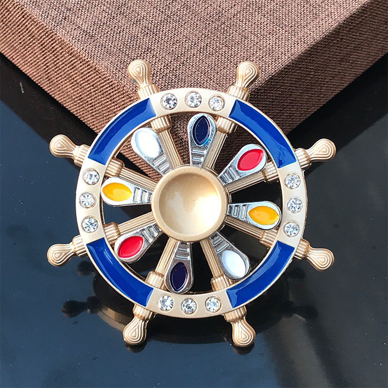 SPINNER Con quay HÌNH SIÊU NHÂN thép 2 tầng 2 chế độ quay kép KIM LOẠI thép cực chắc chắn