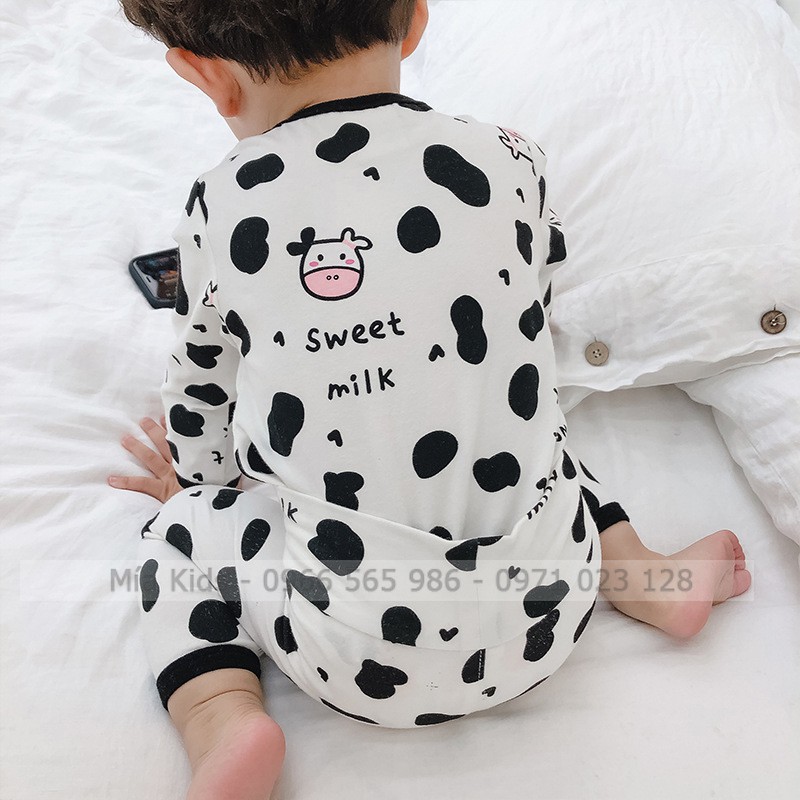 Bộ Nỉ Tơ Thu Đông Cho Bé Trai xuất Hàn Đẹp Chuẩn Ảnh, Bộ thu đông dài tay cho bé cao cấp