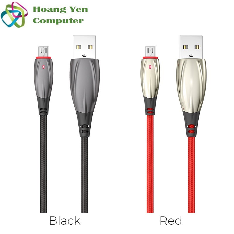 Cáp Sạc MICRO USB Hoco U71 Cho Android Dây Dù 1.2M - BH 1 Năm Chính Hãng (MÀU SẮC NGẪU NHIÊN) - Hoàng Yến Computer