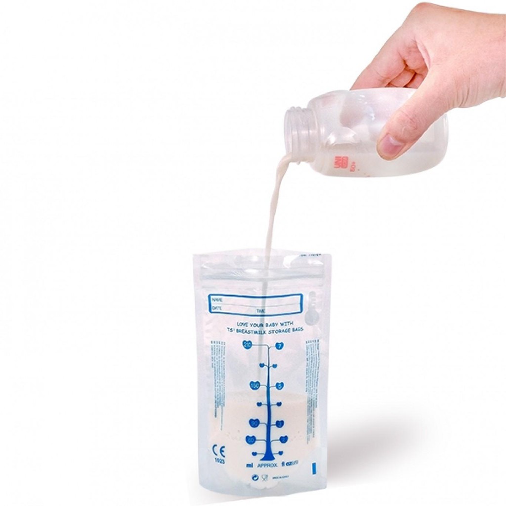 Túi trữ sữa Unimom Basic Hàn Quốc hộp 30 Túi, bịch đựng sữa dung tích 210ml - Monnie Kids