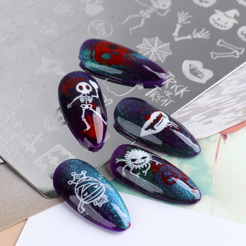 Khuôn Trang Trí Móng Tay Acrylic Phong Cách Halloween
