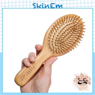 Lược chải tóc massage đầu bằng tre ⚡️ lược tre cao cấp Skinem