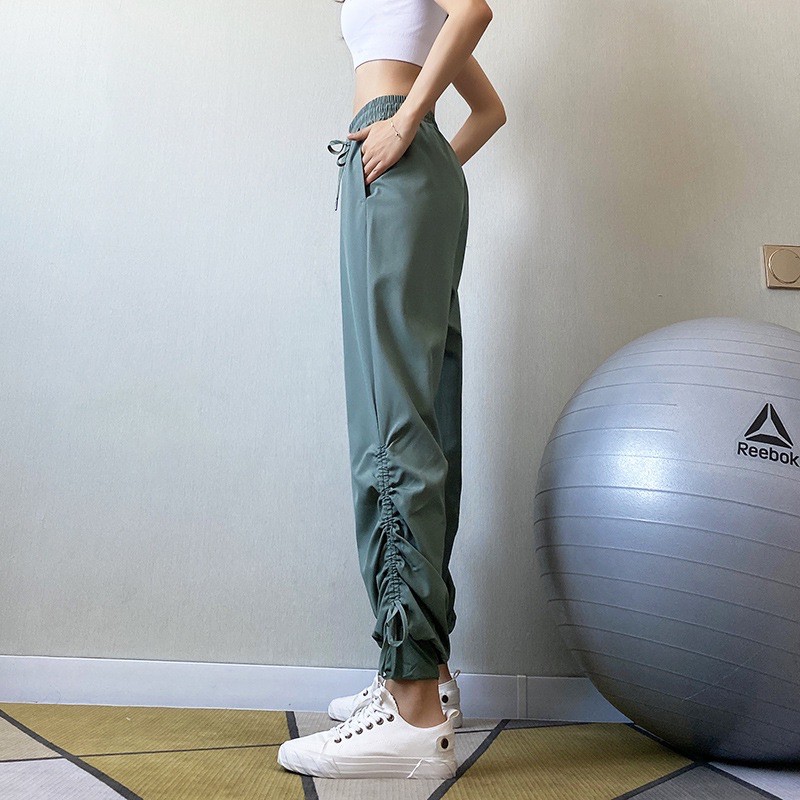 Quần thể thao nữ , quần jogger thun chun rút nhiều màu