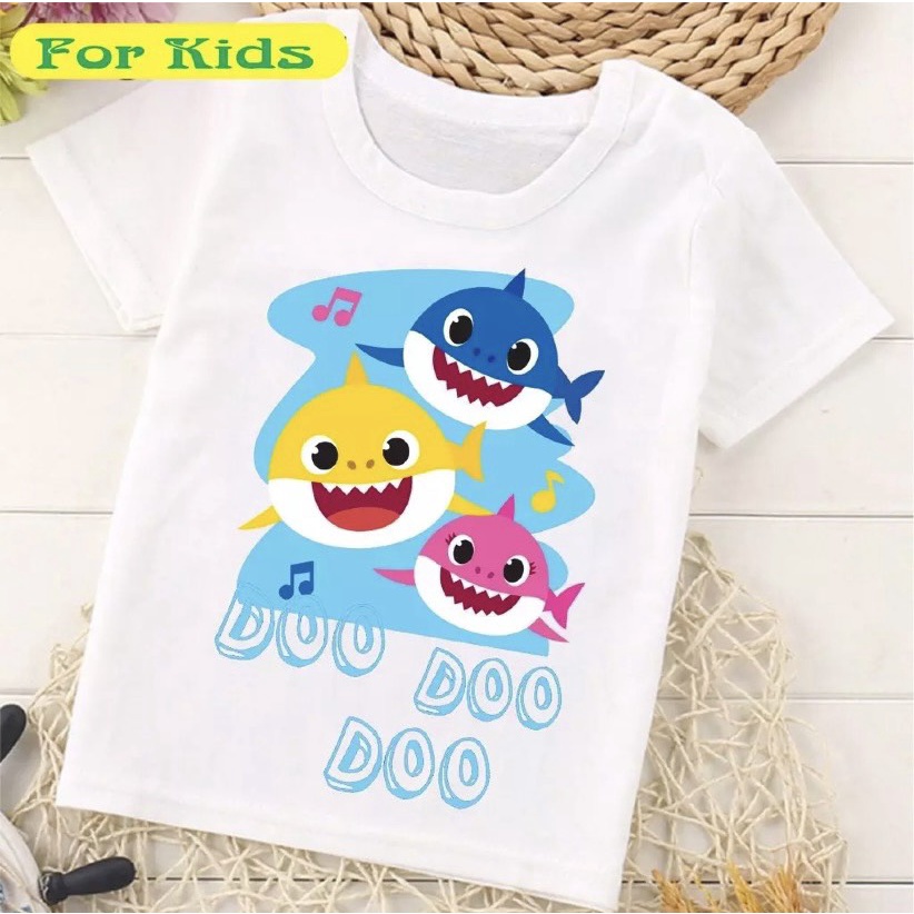 Áo phông babyshark cho bé trai bé gái chất liệu thun lạnh cao cấp ATKID Việt Nam