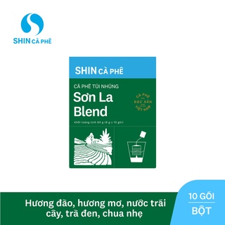 Shin cà phê - sơn la blend cà phê túi nhúng đặc sản hộp 10 gói