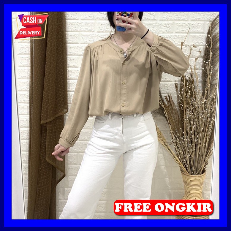 Blous Viral Young Girl Áo Sơ Mi Hàn Quốc Mẫu Mới Nhất Cho Nữ Thanh Lịch R Afi - Ec - Rayon Diamo