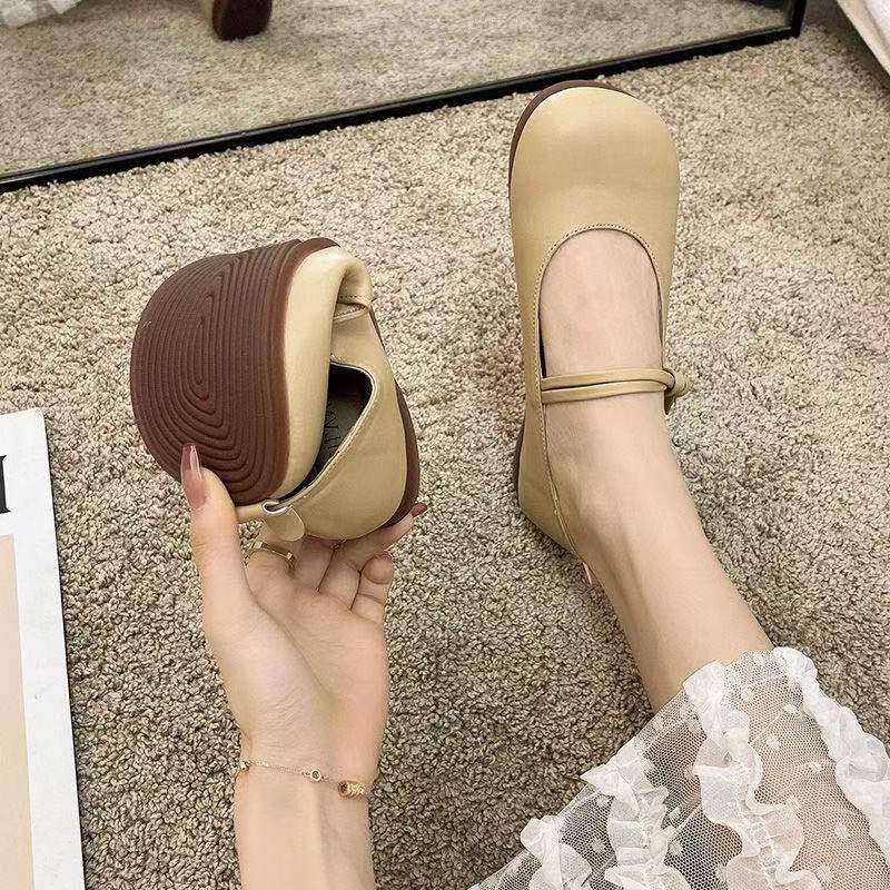 Giầy lười Giày Búp Bê Đế Bằng Thiết Kế Mới Thời Trang Mùa Xuân Thu Theo Phong Cách Hàn Quốc