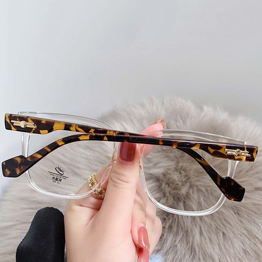 Mắt Kính Gọng Vuông Lớn Chống Ánh Sáng Xanh Lam Phong Cách Cổ Điển Thời Trang Cho Nữ