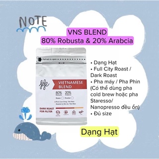 Cà phê blend 80% robusta -20% arabica / hạt