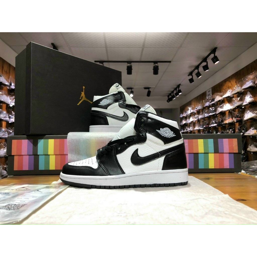 [ FREESHIP –BẢO HÀNH 12 THÁNG] GIÀY SNEAKER NAM NỮ JORDAN CAO CỔ ĐEN TRẮNG HOT TREND