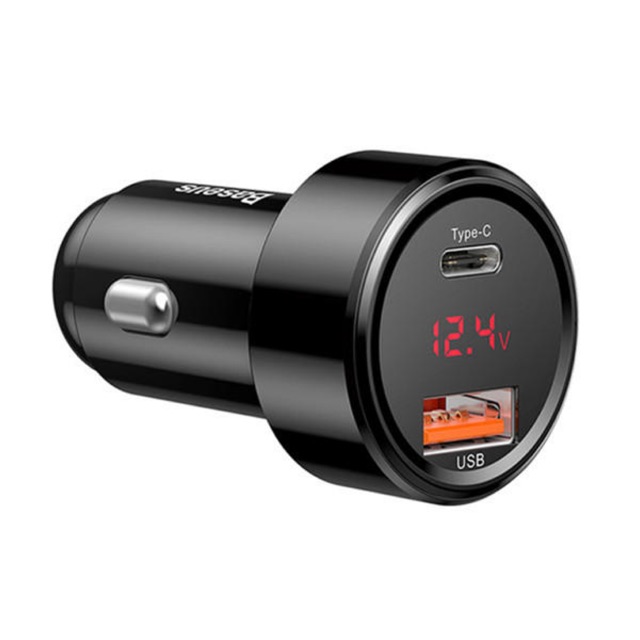 Tẩu sạc nhanh trên ô tô 45W Baseus PD + USB