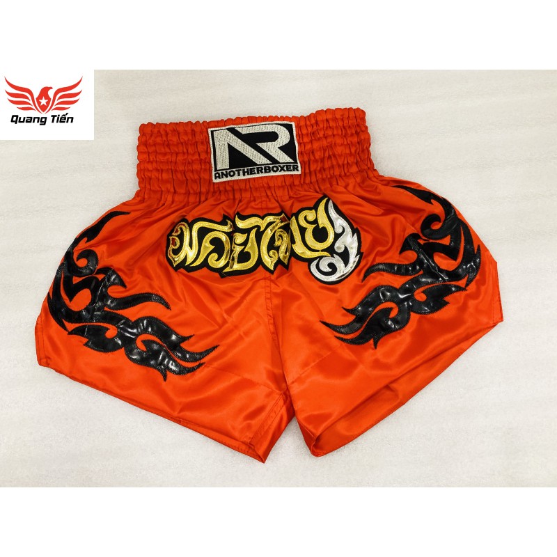 Freeship Quần Muay Thái Another Boxer Chính Hãng Muay Thai Short Chất Liệu Satin Cao Cấp