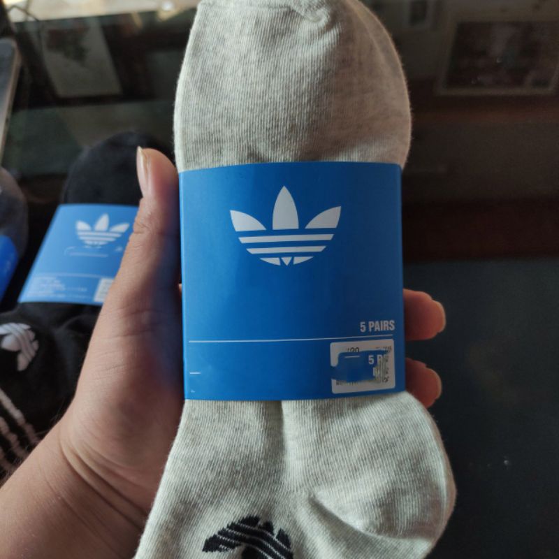 Tất nam cổ ngắn 5 đôi  thể thao adidás ba sọc ba lá hàng xuất dư