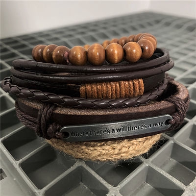 [Giao Hàng Miễn Phí] Vòng Tay Dây Bện Phong Cách Harajuku Retro 23157