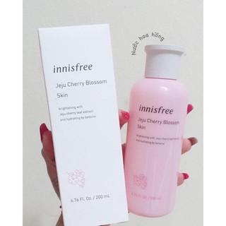 Nước Hoa Hồng Làm Sáng Da Innisfree Jeju Cherry Blossom Skin 200ml