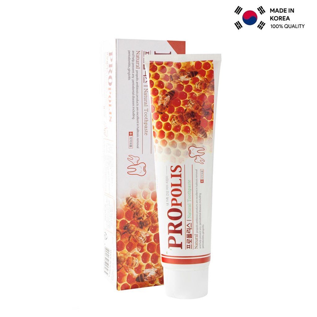 Kem đánh răng chiết xuất keo ong natural bee propolis toothpaste hàn quốc - ảnh sản phẩm 1