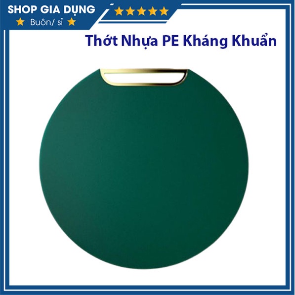 Thớt Nhựa PE Đa Năng Chống Nấm Mốc Kháng khuẩn, Thớt Tròn Đường Kính 33cm-Vệ Sinh Dễ Dàng