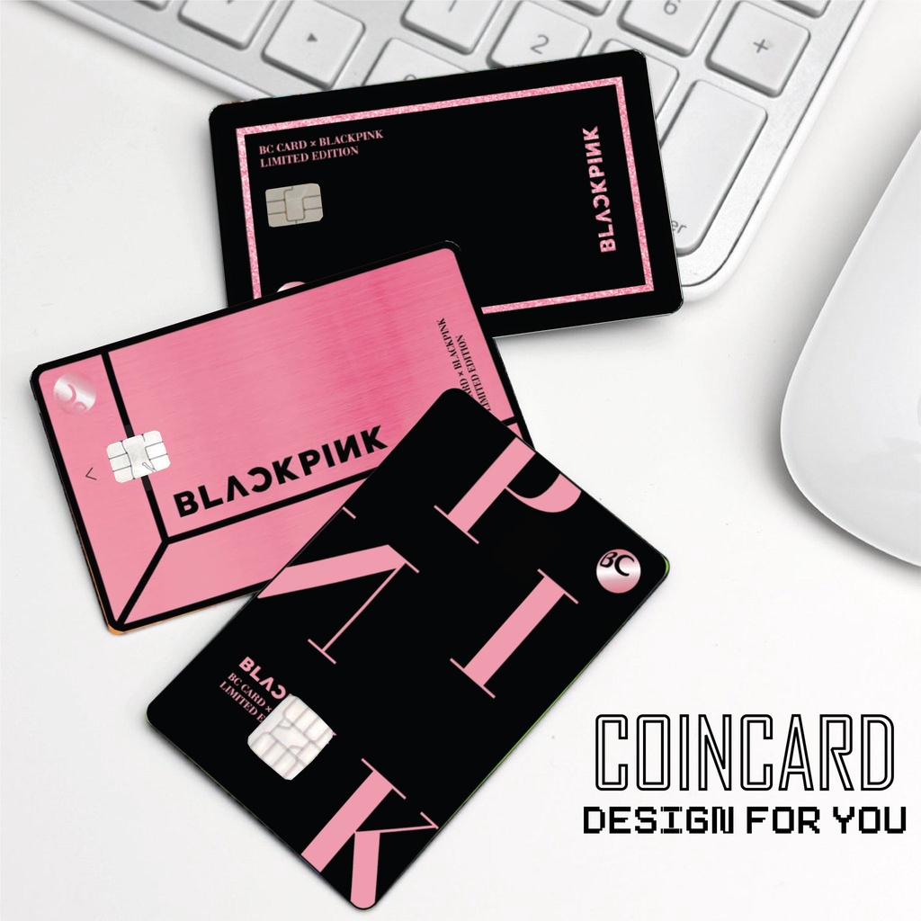 BLACKPINK CARD (️ Decal dán Thẻ ATM, debit, thẻ từ, thẻ chung cư, bảo vệ thẻ) | Dán thẻ ATM COINCARD