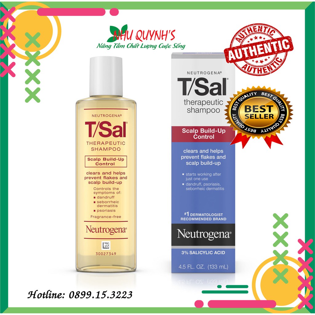 Dầu gội trị viêm, nấm Neutrogena T/Sal Therapeutic Shampoo (133ml)