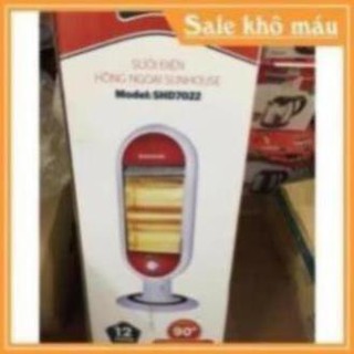 [ HÀNG CHÍNH HÃNG ] QUẠT SƯỞI ĐIỆN HỒNG NGOẠI SUNHOUSE SHD7022 1200W