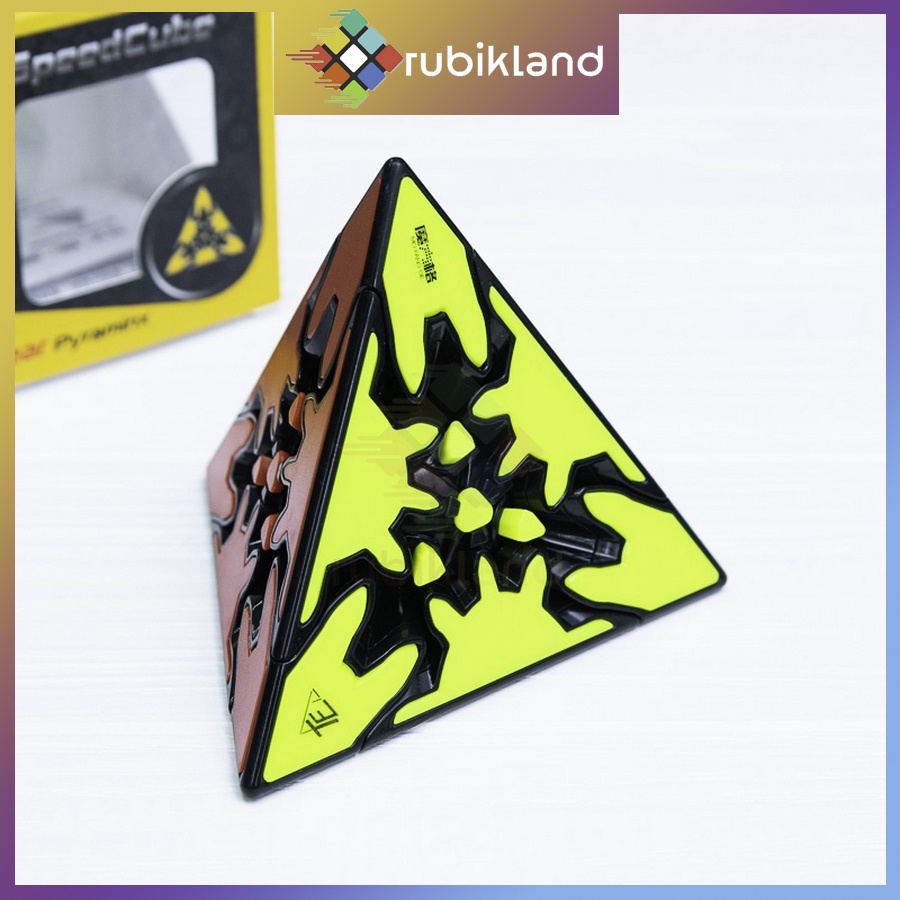 Rubik QiYi Pyraminx Gear Cube Rubic Biến Thể Bánh Răng QiYi Gear Series Đồ Chơi Trí Tuệ Trẻ Em