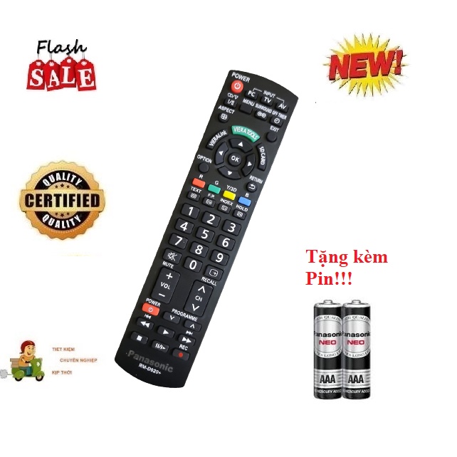 Remote Điều khiển TV Panasonic đa năng các dòng tivi Panasonic LCD/LED/Smart TV- Hàng tốt tương thích 100%Tặng kèm Pin