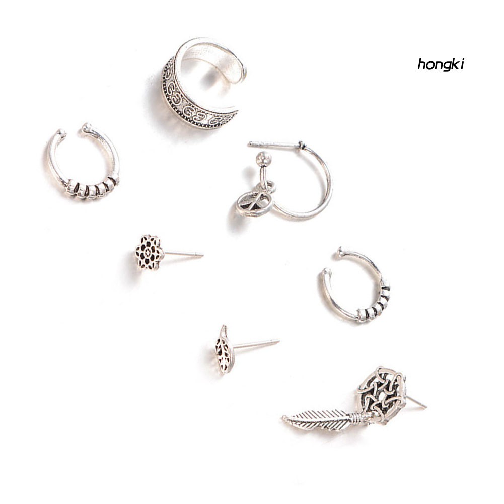 Set 7 Khuyên Tai Phong Cách Vintage Thời Trang Cho Nữ