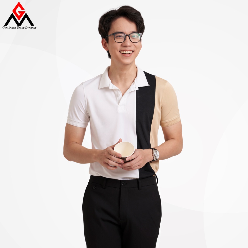 Áo polo nam phối màu trẻ trung, áo thun có cổ chất liệu cotton cá sấu xuất xịn, chuẩn form lịch lãm - GMAP002