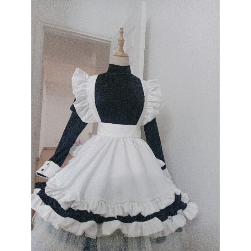 ❍◑☂trang phục hầu gái maid tay dài váy ngắn | BigBuy360 - bigbuy360.vn