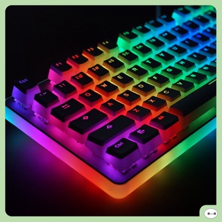 Set keycap pudding nhựa pbt xuyên led 104 phím