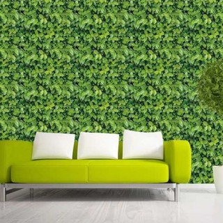 1 mét decal giấy dán tường khổ 45cm sẵn keo lá cỏ xanh