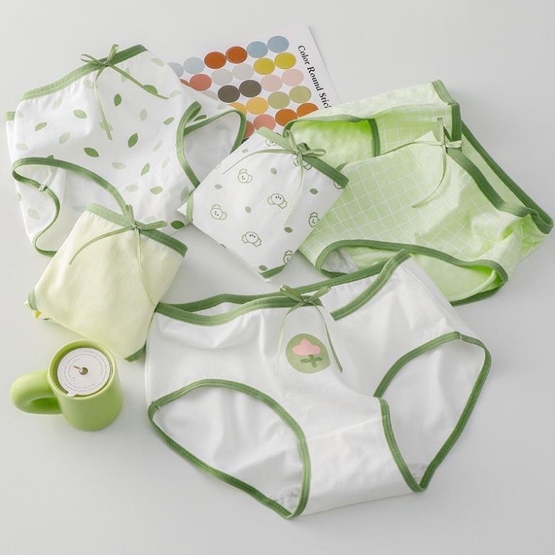 Quần Lót Nữ Softie Cotton Xanh Lưng Vừa Thoáng Khí Thoải Mái Cho Nữ 299