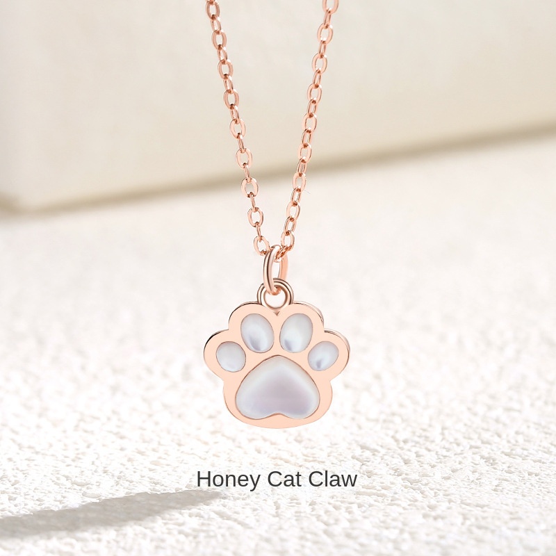 Vòng cổ Mặt Hình Chân Mèo Thời Trang Dành Cho Nữ