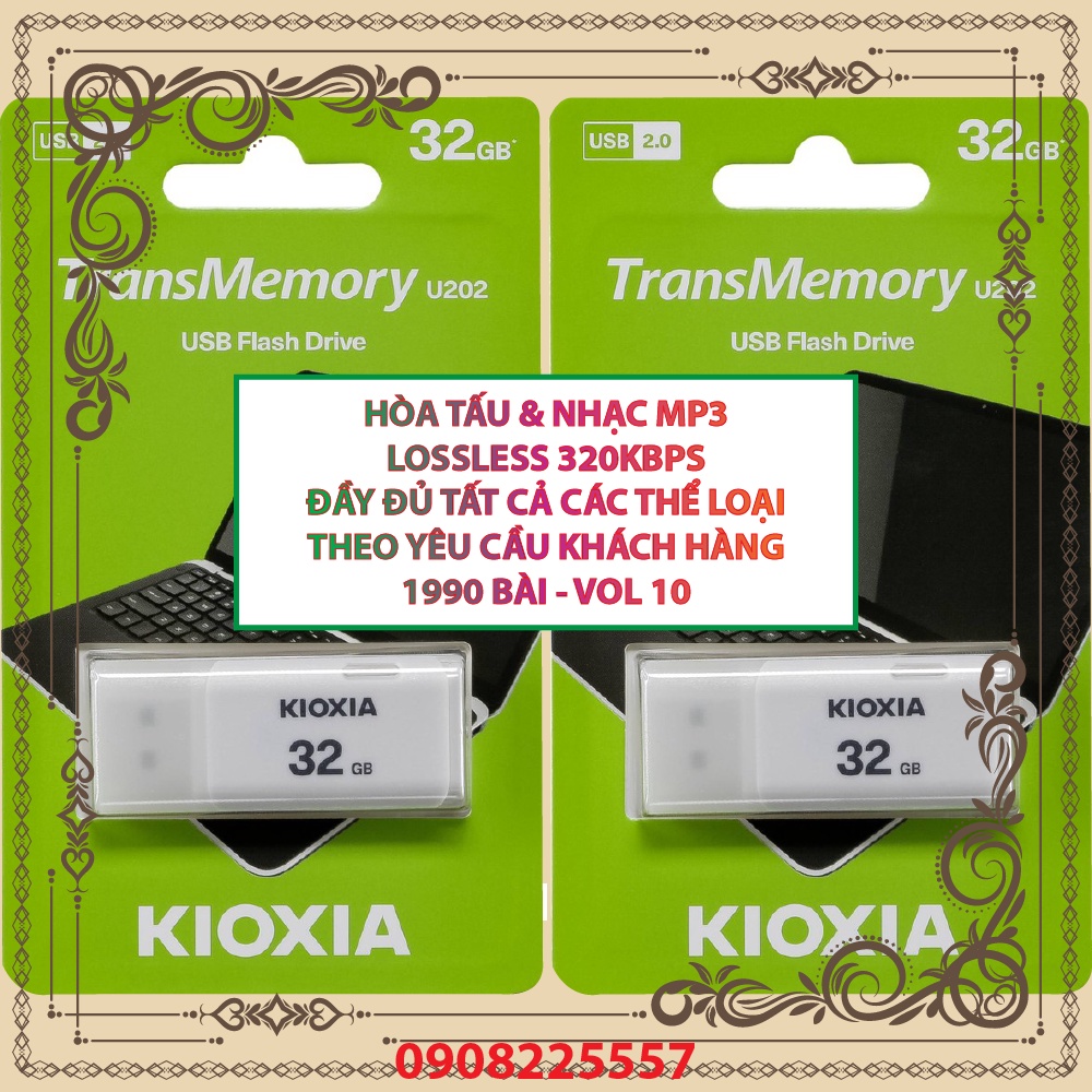 Usb 32Gb Kioxia Nhạc Hòa Tấu Bất Tử + Bolero Xưa 1990 Bài Hát Mp3 Lossless 320Kbps trên Xe Ô tô