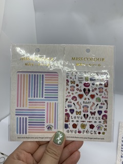 Sticker chữ dán móng