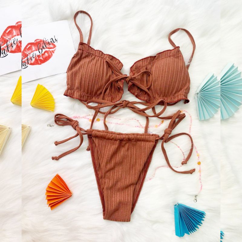Lakie_bikini: Bikini 2 Mảnh Tam Giác Nâu Sexy Tây Cho Nàng Tanning | BigBuy360 - bigbuy360.vn