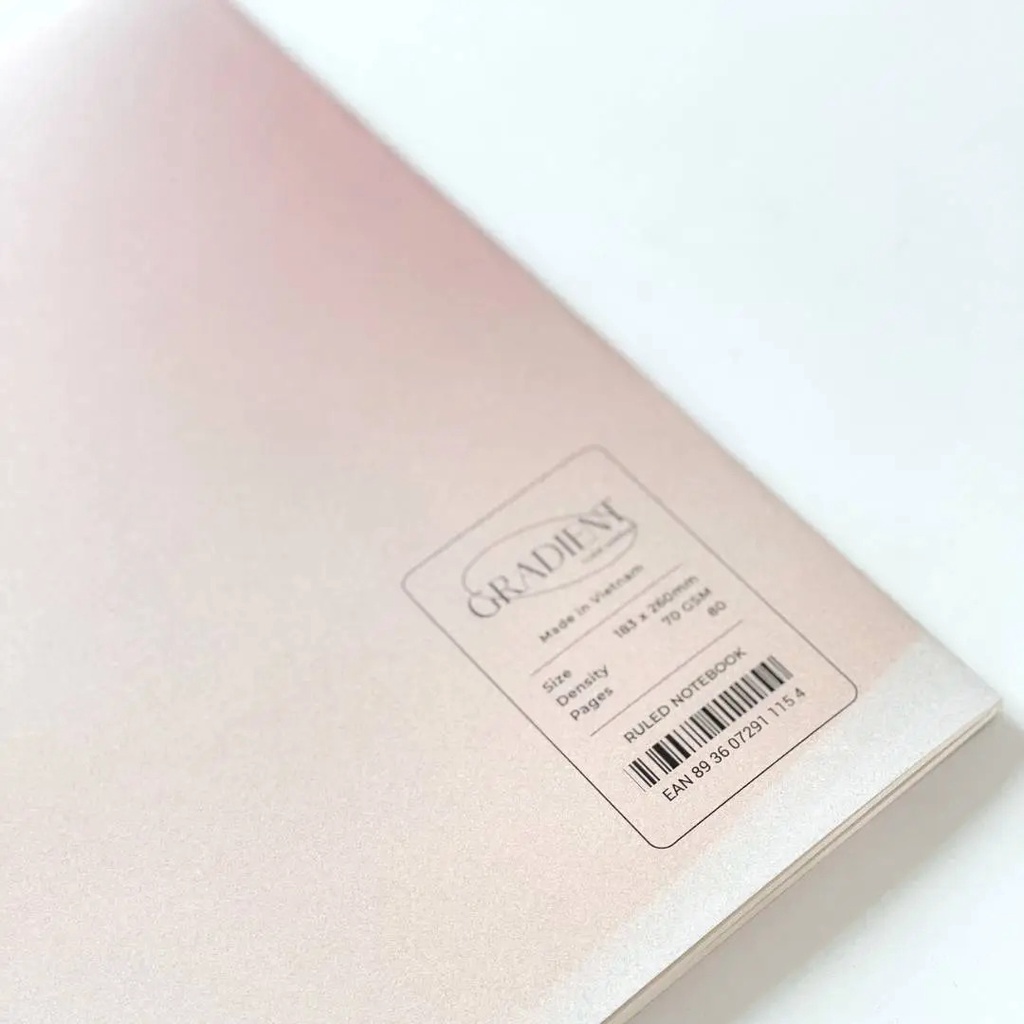 Vở kẻ ngang CRABIT 80 trang - Gradient Hồng - Tập học sinh, sinh viên khổ B5 giá rẻ