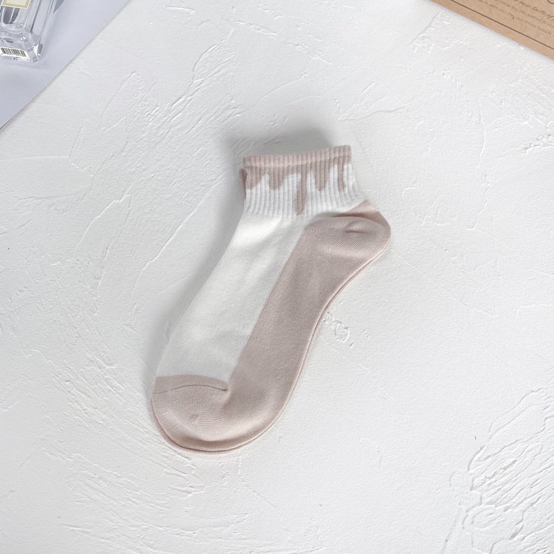 Vớ Cotton Cổ Thấp In Họa Tiết Gấu Hoạt Hình Thời Trang Xuân Hè Cho Nữ