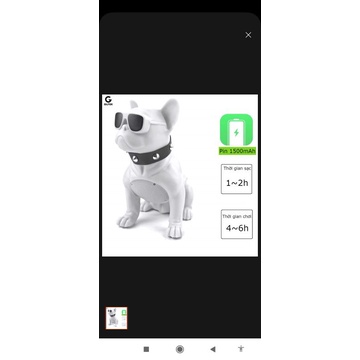 Loa Bluetooth hình thú con chó bull free ship từ 3 sản phẩm trở lên