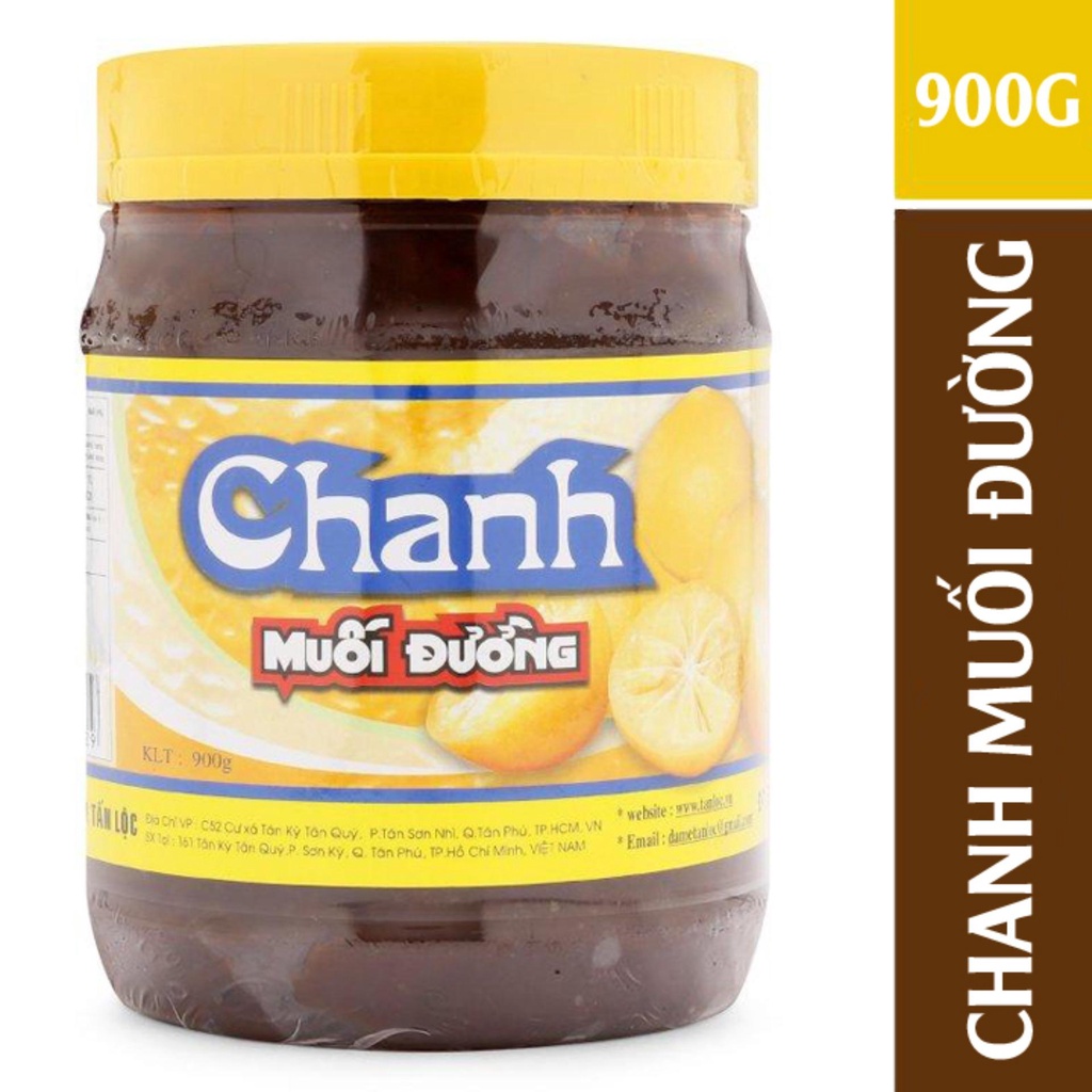 Chanh Muối Đường Tấn Lộc 900G Chính Hãng