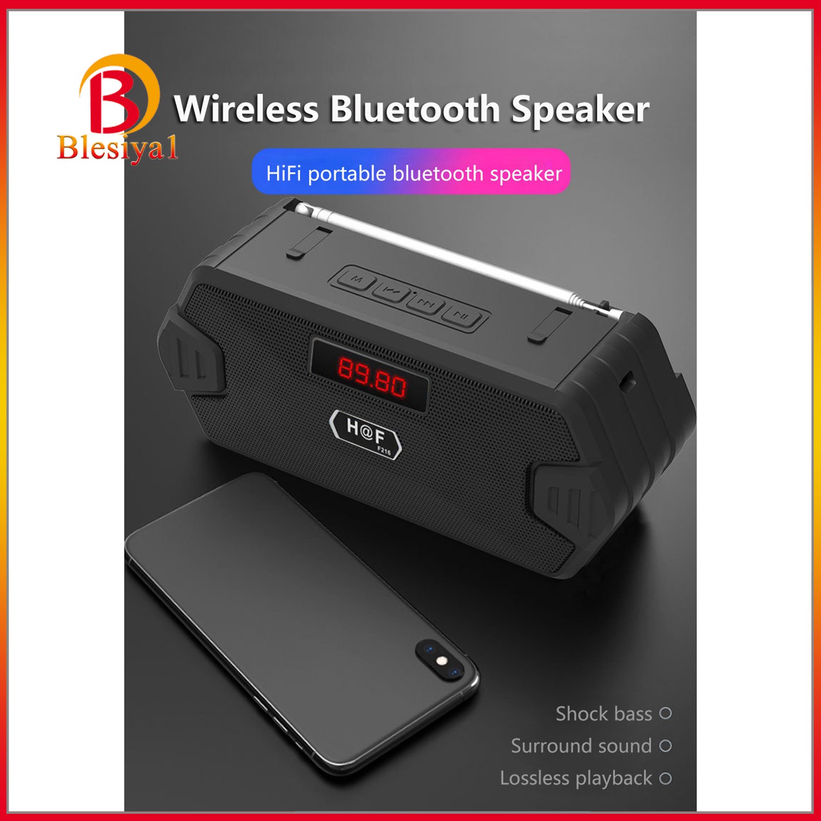 Loa Bluetooth Không Dây Âm Thanh Stereo Super Bass Fm Radio Tf Mp3