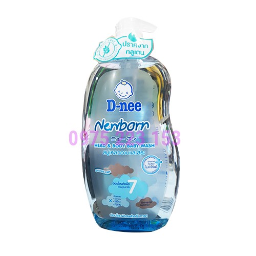 Tắm gội toàn thân em bé D-nee Newborn 800ml