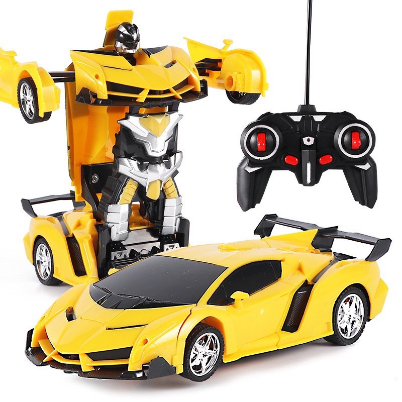 Đồ Chơi Xe Điều Khiển 4 Chiều + Biến Hình RoBot Cho Bé